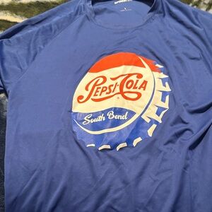 Sport-Tek Blue Long Sleeve Tee with Pepsi-Cola Logo
